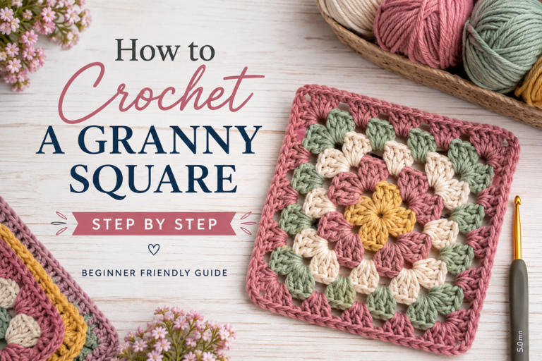 Easy Granny Square Crochet Pattern for Beginners
