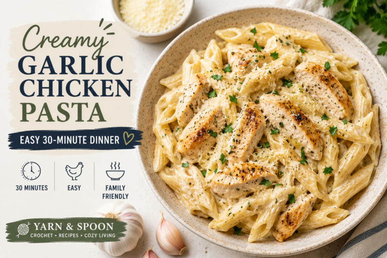 Creamy Garlic Chicken Pasta – Easy 30-Minute Dinner