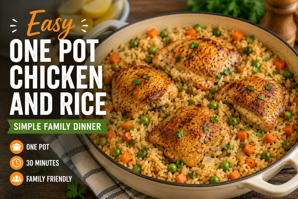 One pot chicken and rice easy family dinner