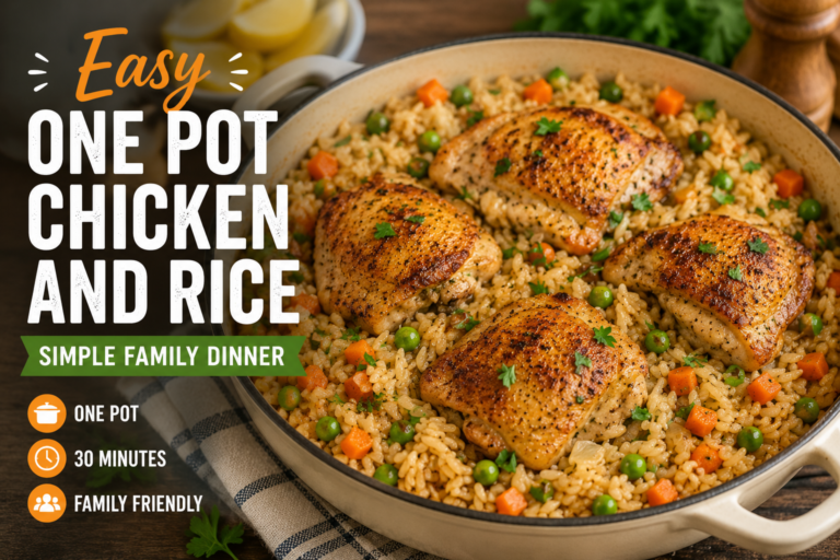 Easy one-pot chicken and rice family dinner