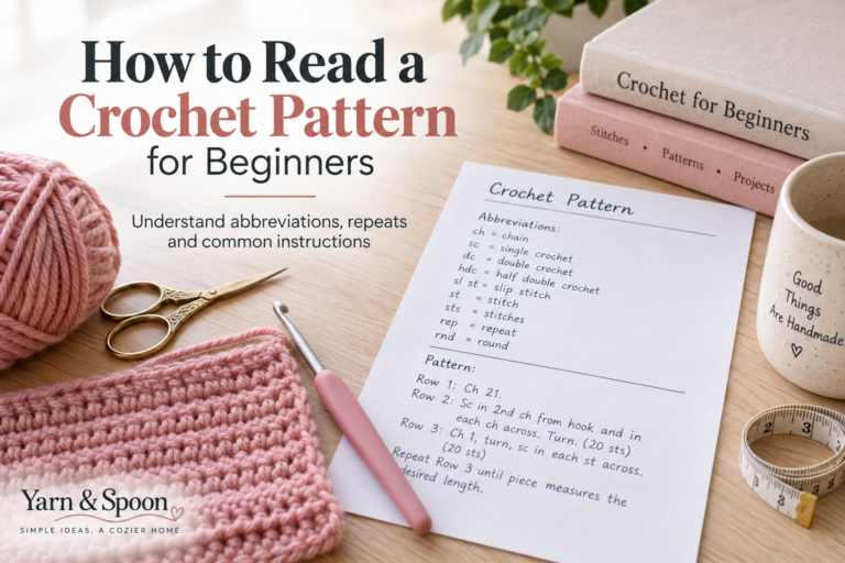 How to read a crochet pattern for beginners