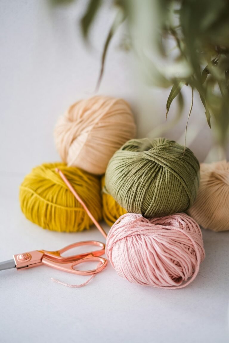 Crochet yarn and tools for weaving in yarn ends